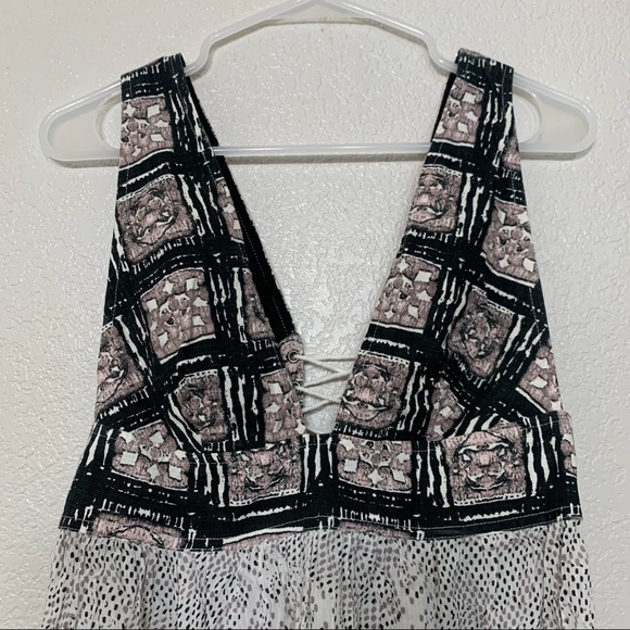 Free People Heat Wave ivory combo tunic size small - Picture 9 of 10